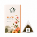 HO LIMO Peach Oolong Whole Leaf Pyramid Tea Bags – 10 Pack